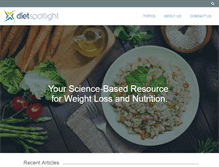 Tablet Screenshot of dietspotlight.com